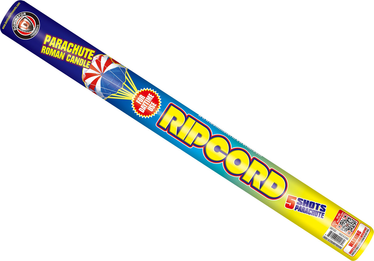 Ripcord-parachute roman candle