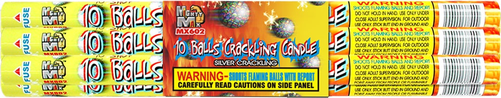 Crackling Candle 10 ball