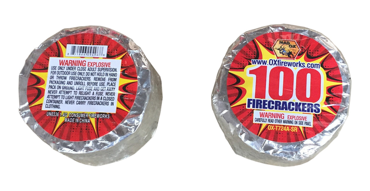 Mad Ox Firecrackers 100 roll