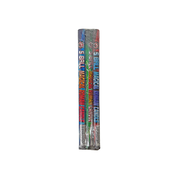 5 Ball Magical Roman Candle(3pk)
