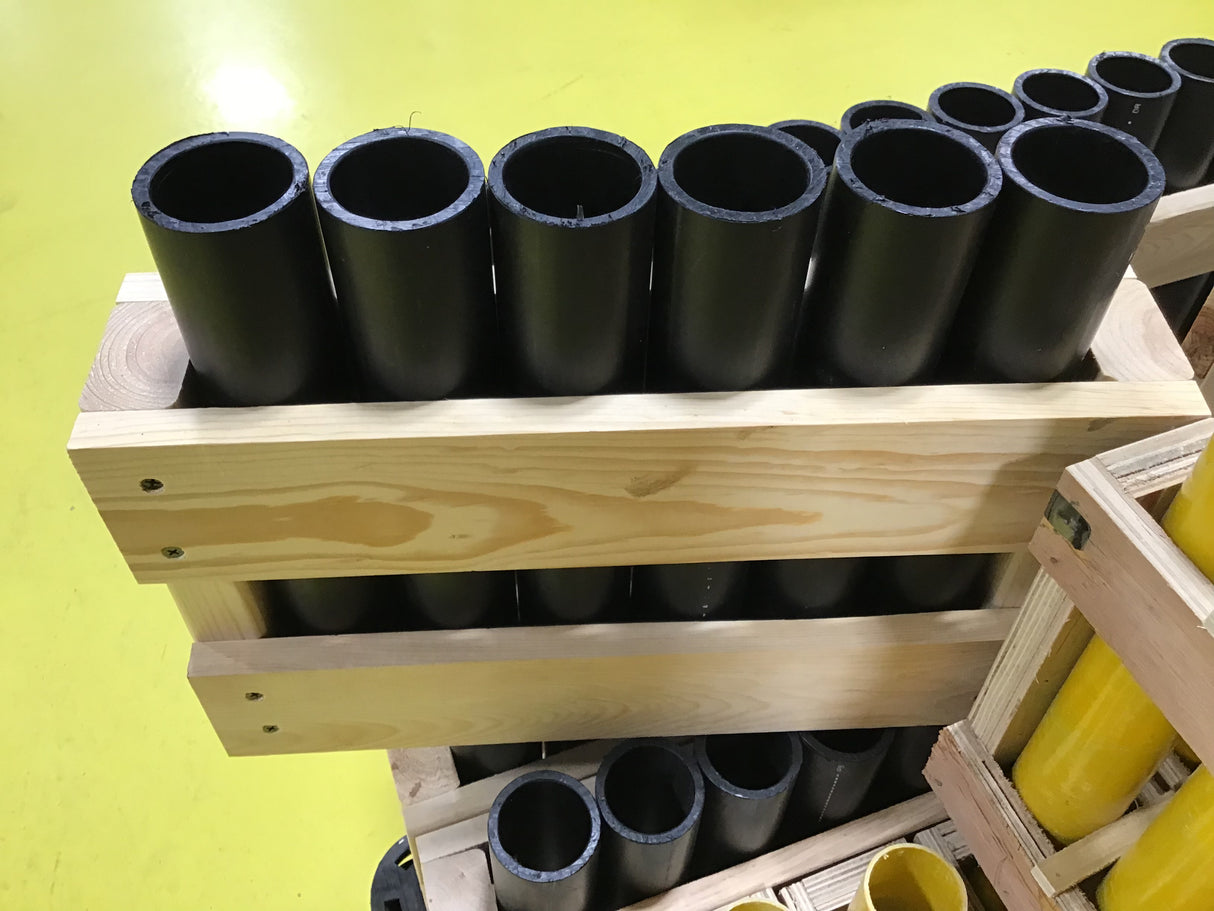BLACK 6 shot rack
