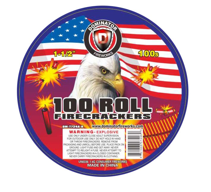 Dominator Firecrackers 100 Roll