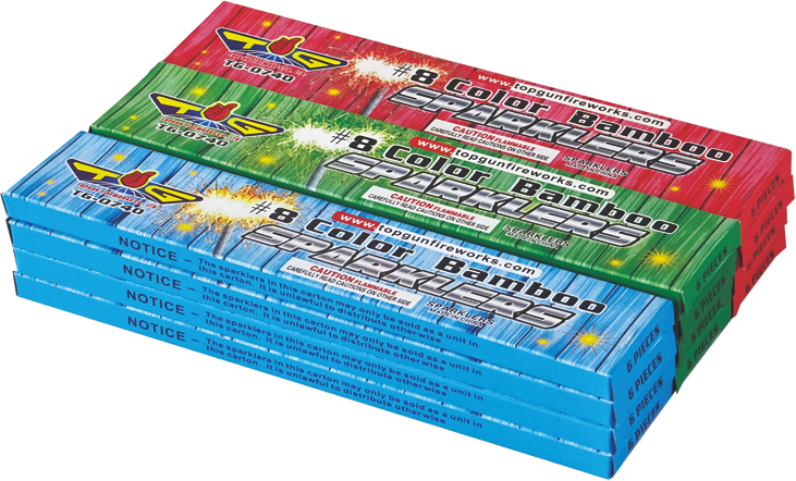 Color Bamboo Sparklers #8