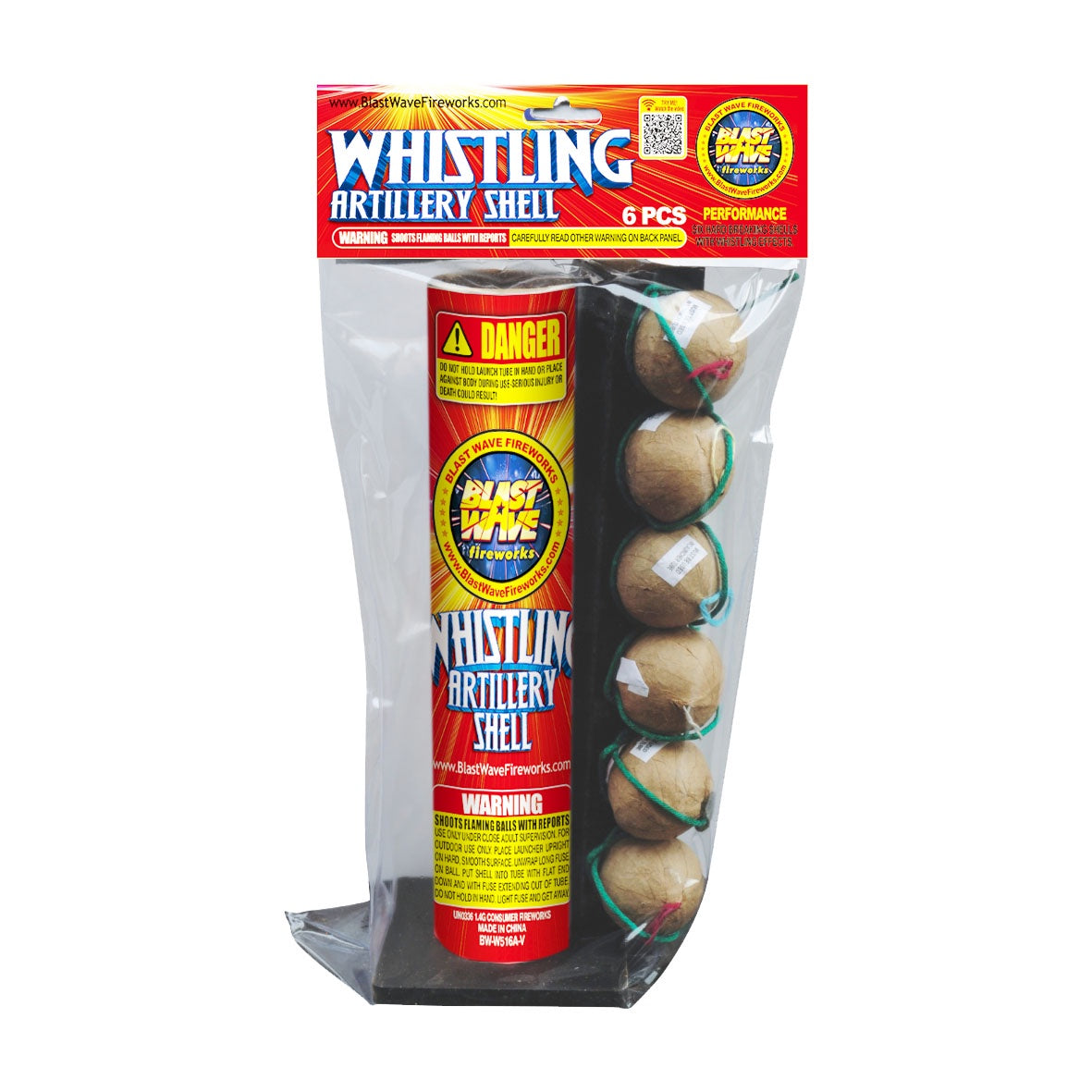 Poly Pack Whistling Artillery Shell BW