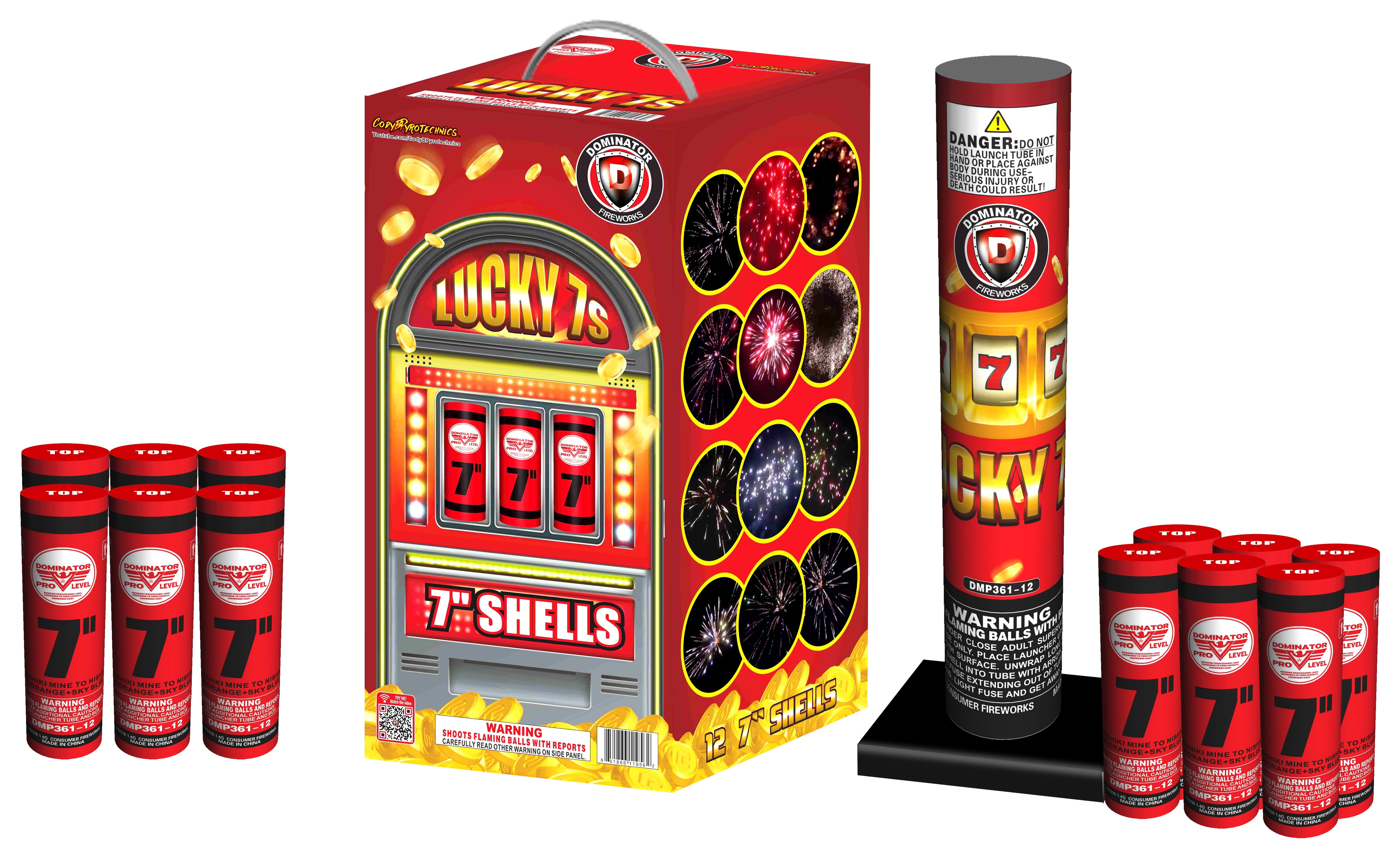 Cody B Lucky 7's 12 pack – Johnny Rockets Fireworks