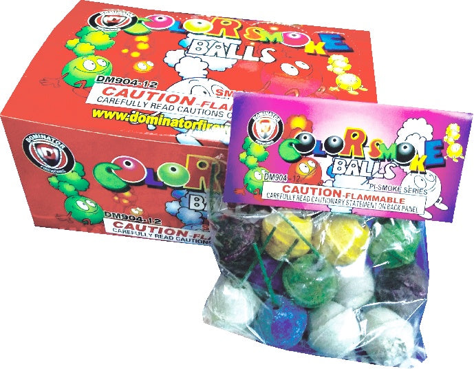 Color Smoke Balls- clay