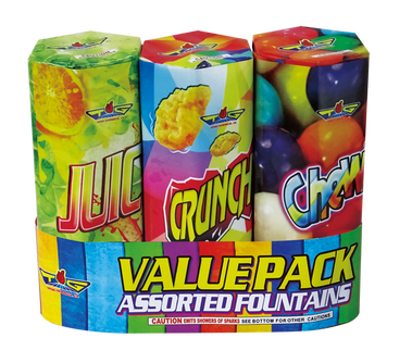 Value Pack Assorted Fountains - Johnny Rockets Fireworks