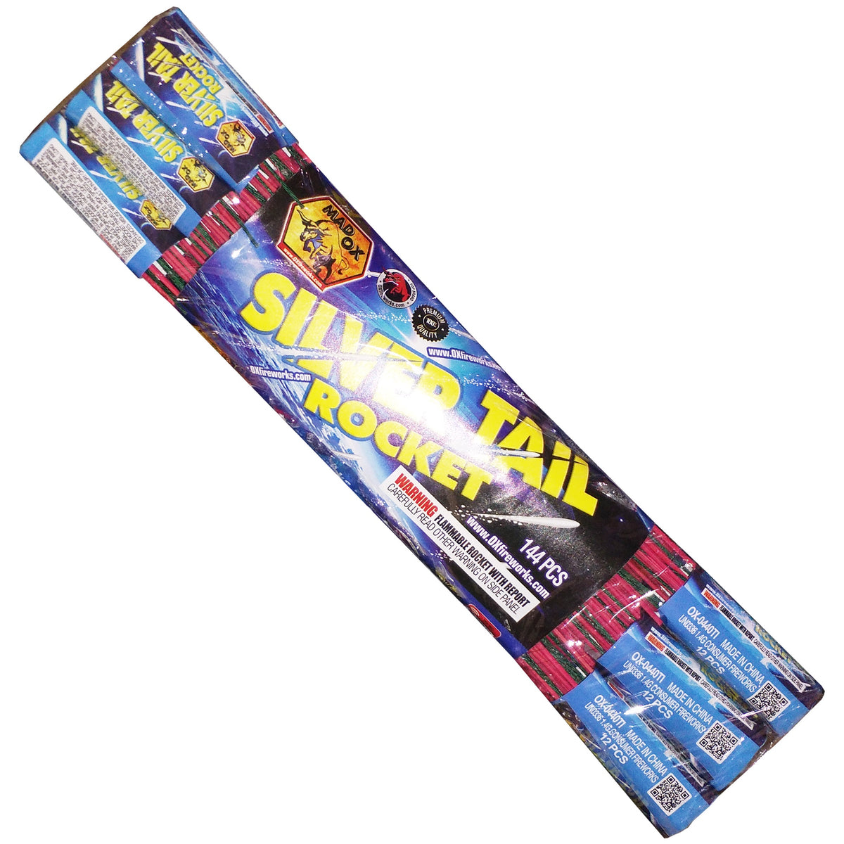 Dominator Ti Bottle Rocket w/silver titanium – Johnny Rockets Fireworks