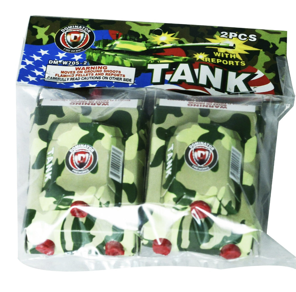 Dominator Tank- 2 pack - Johnny Rockets Fireworks 