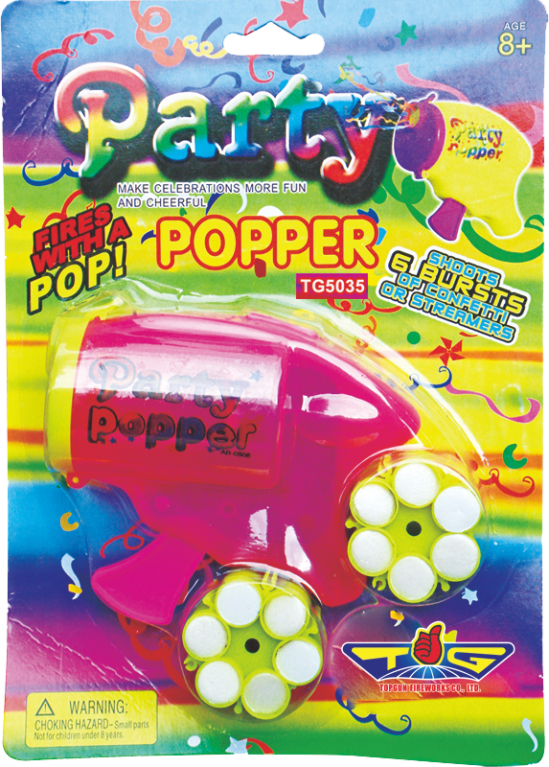 Character party poppers at Rs 40/piece  पार्टी पॉपर्स